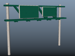 highway sign Modelo 3D