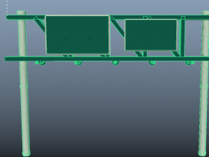 highway sign Model 3D