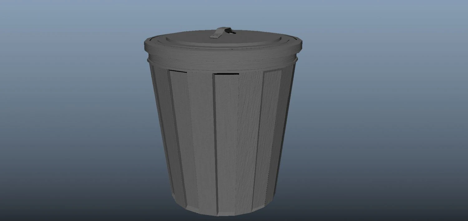 trash can 3D Model .c4d .max .obj .3ds .fbx .stl .blend 