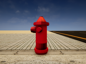 low poly fire hydrant 3D Model