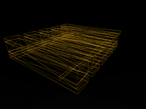 wooden pallet low poly 3D Model