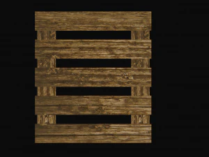 wooden pallet low poly 3D Model