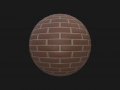 Brown brick pbr 3D-Modell