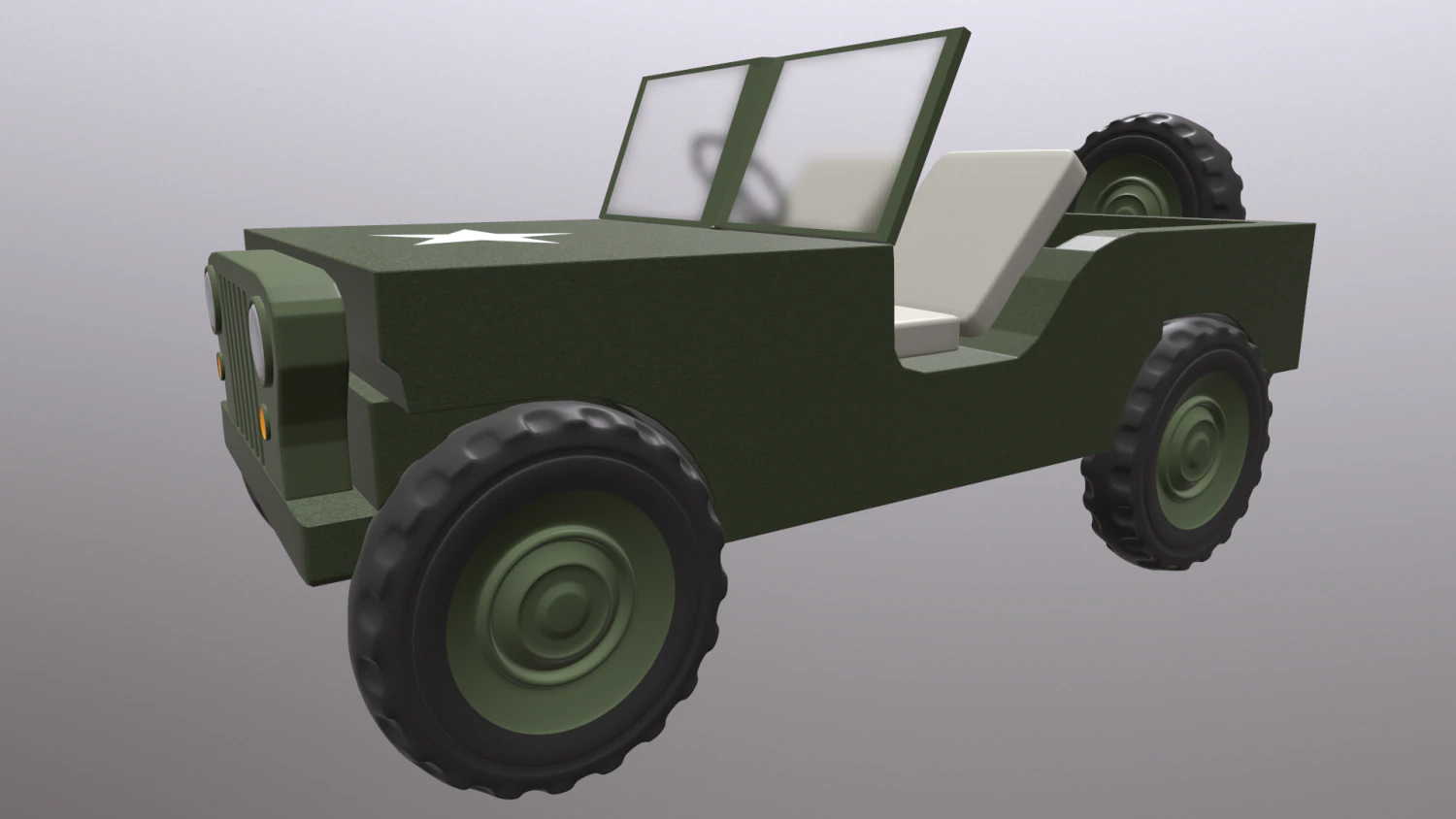 ww2 willys jeep 3D Model .c4d .max .obj .3ds .fbx .stl .blend 