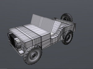 ww2 willys jeep Model 3D
