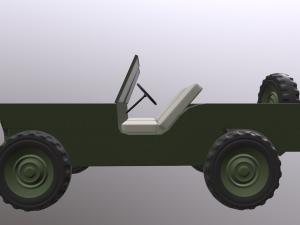 ww2 willys jeep Model 3D