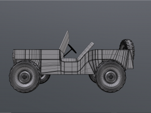 ww2 willys jeep Model 3D