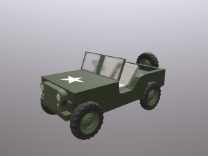 ww2 willys jeep Model 3D