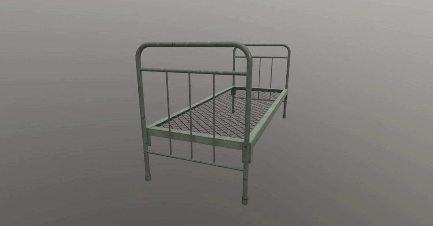 army bed 3D Model .c4d .max .obj .3ds .fbx .stl .blend 