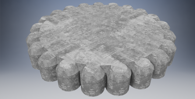 concrete stepping stone Modèle 3D .c4d .max .obj .3ds .fbx .stl .blend 