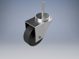 4 rolling caster Modelo 3D