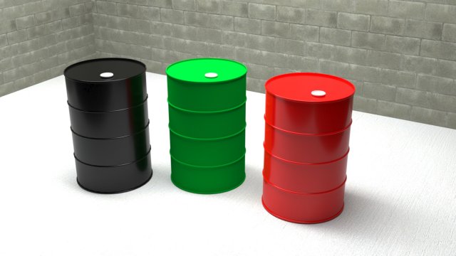 55 gallon drum 3D Model .c4d .max .obj .3ds .fbx .stl .blend 