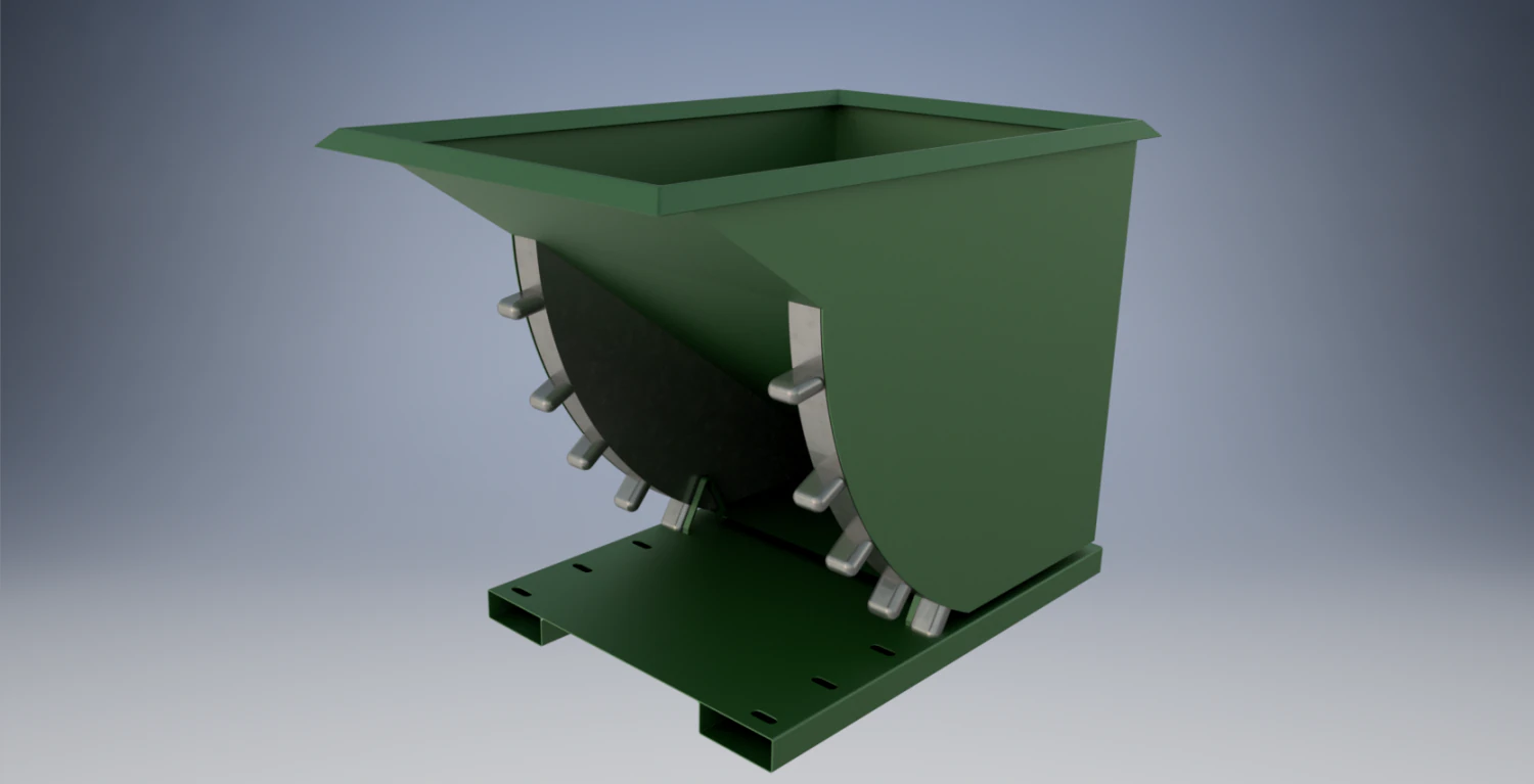 rotating industral hopper 3D Model .c4d .max .obj .3ds .fbx .stl .blend