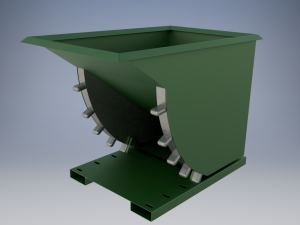 rotating industral hopper Model 3D