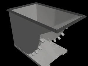 rotating industral hopper 3D Model
