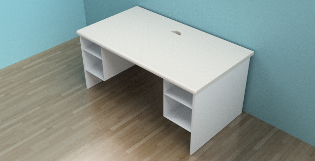 office desk 3D Модель .c4d .max .obj .3ds .fbx .stl .blend 