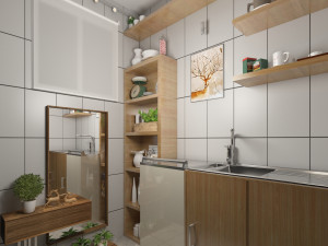 interior kitchen storage space 3D Model