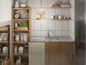 interior kitchen storage space 3D Model
