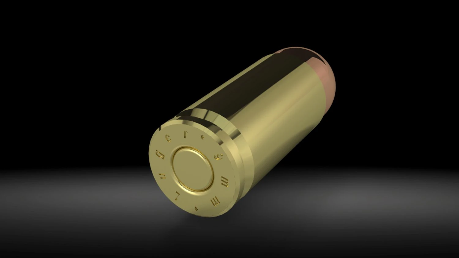 9x19 mm parabellum cartridge - detailed 3D Model .c4d .max .obj .3ds .fbx .stl .blend 
