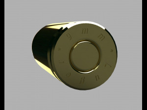 9x19 mm parabellum cartridge - detailed 3Dモデル