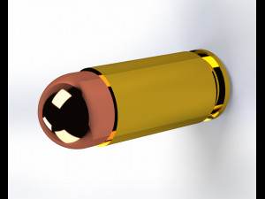 9x19 mm parabellum cartridge - detailed 3Dモデル