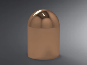 9x19 mm parabellum cartridge - detailed 3D Model