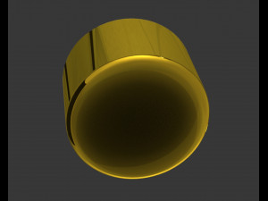 9x19 mm parabellum cartridge - detailed 3Dモデル
