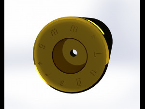 9x19 mm parabellum cartridge - detailed 3Dモデル