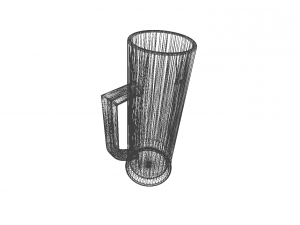 beer mug - detailed Model 3D