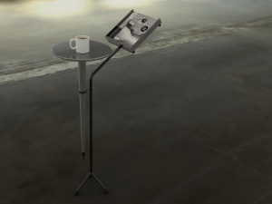 magazine shelf with table 3D Model