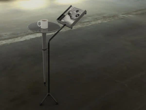 &eacute;tag&egrave;re &agrave; magazines avec table Modèle 3D