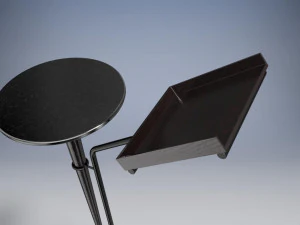 magazine shelf with table 3D Model