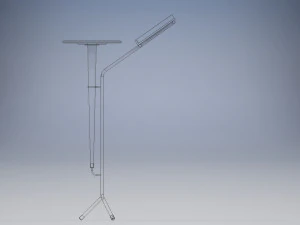 magazine shelf with table 3D Model