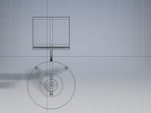 magazine shelf with table Modèle 3D