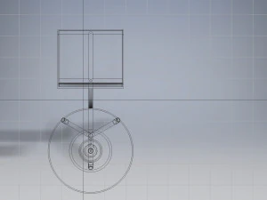 magazine shelf with table 3D Model