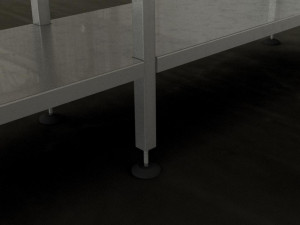 shelving stainless steel Modelo 3D