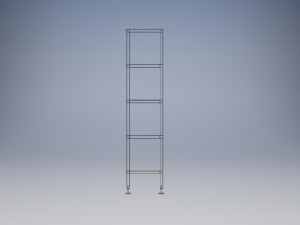 shelving stainless steel Modelo 3D