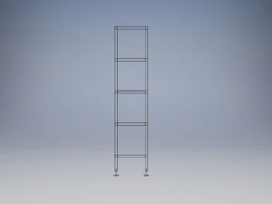 shelving stainless steel 3D Model