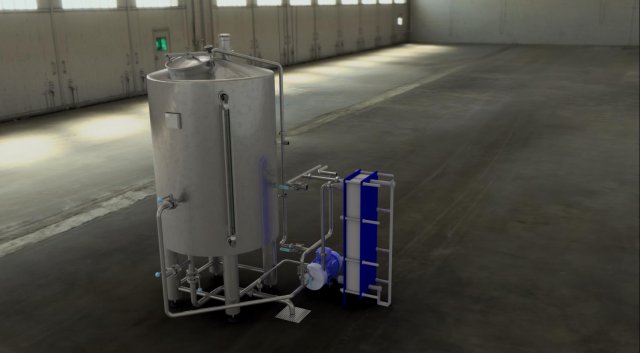 whirl pool for brewery Modello 3D .c4d .max .obj .3ds .fbx .stl .blend 