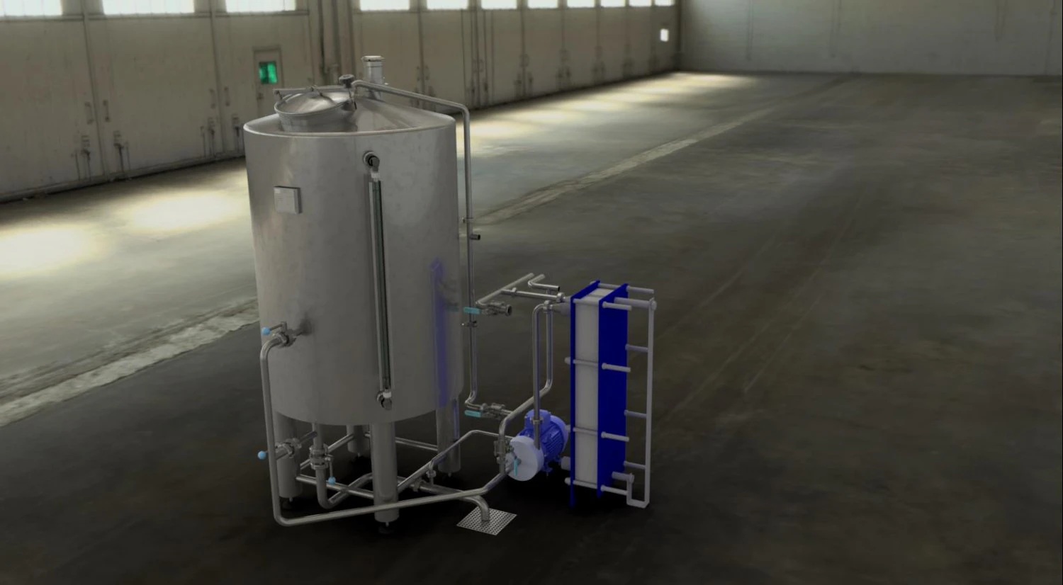 whirl pool for brewery 3D Model .c4d .max .obj .3ds .fbx .stl .blend