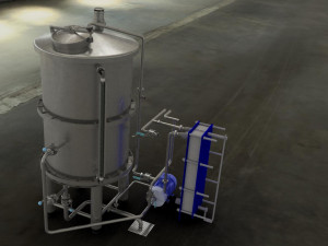 whirl pool for brewery Modello 3D