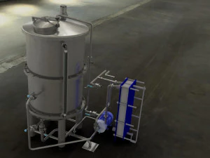 whirl pool for brewery 3D Model