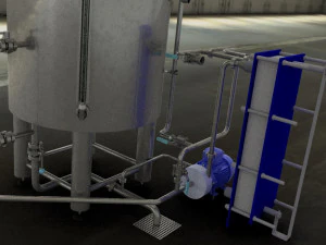 whirl pool for brewery 3D Model