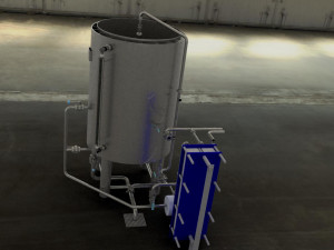 whirl pool for brewery Modello 3D