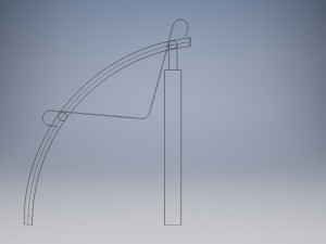 bench from stainless steel 3D मॉडल