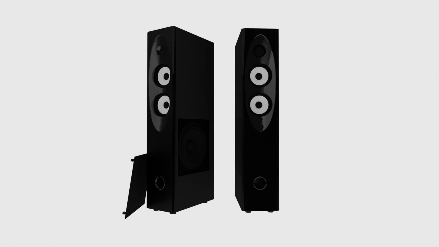 speakers 3D Model .c4d .max .obj .3ds .fbx .stl .blend 