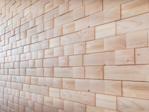 3d wall panels cedar Model 3D