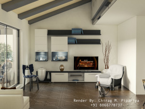 hall interior 3D 模型
