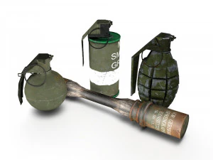 pack grenades 3D Model