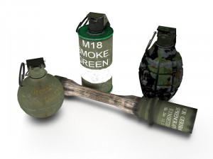 pack grenades 3D Model
